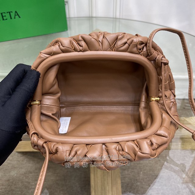 Bottega veneta高端女包 98061 寶緹嘉升級版小號編織雲朵包 BV經典款純手工編織羔羊皮女包  gxz1183
